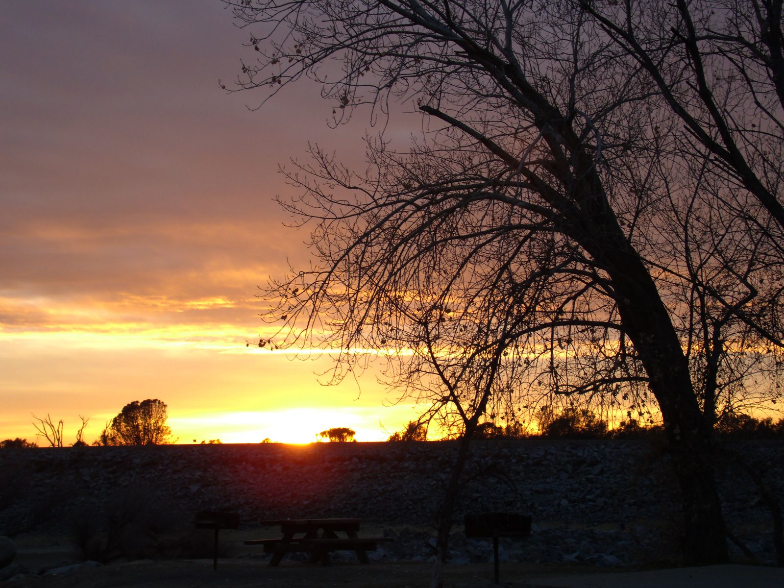 Sunset over Folsom Lake