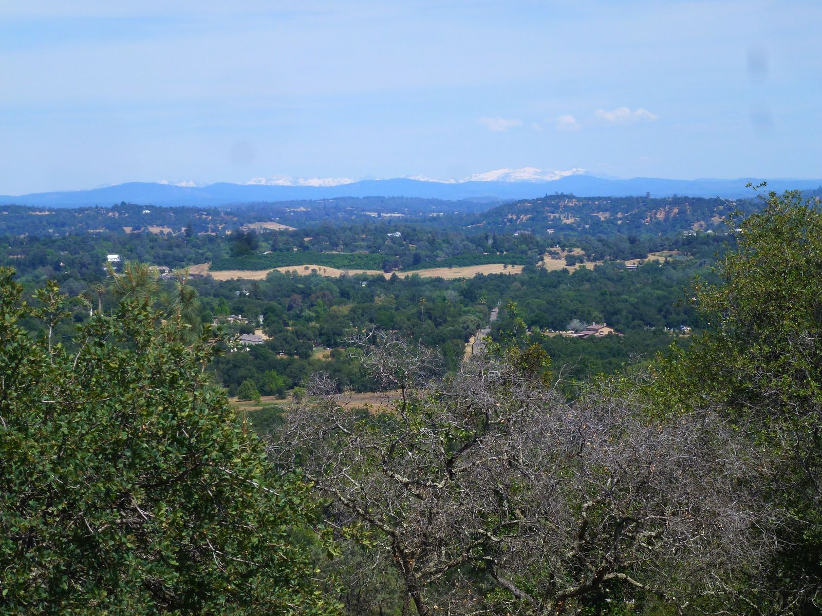 Rocklin and the Sierra Nevada foothills in the distance